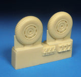 Barracuda 1/72 scale BR72444 - DH Hornet Mainwheels w Block Tread Tyres