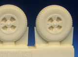 Barracuda 1/72 scale BR72444 - DH Hornet Mainwheels w Block Tread Tyres