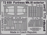 Eduard 1/72 PE Fortress Mk. III exterior for Airfix - 72659
