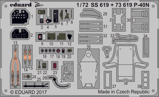 Eduard 1/72 P-40N for Special Hobby - 73619 Eduard 1/72 P-40N for Special Hobby - 73619