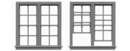 Tichy Train Group #8070 HO Scale 4/4 Dbl Hung Two Unit Window (6 pcs)