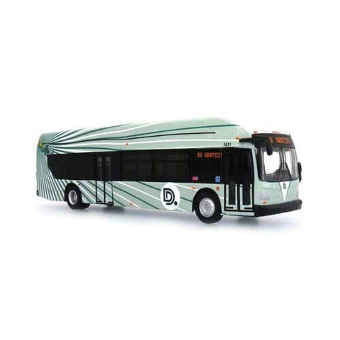 Iconic Replicas #87-0258 HO Scale New Flyer Xcelsior XN40 Bus - DDOT Detroit