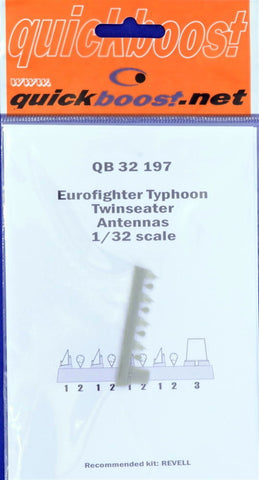 Quickboost by Aires 1/32 Eurofighter Typhoon twinseater antennas Revell -32197