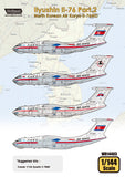 Wolfpack 1/144 decal Ilyushin Il-76 Pt.2 - Air Koryo Il-76MD for Zvezda WD14403