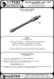 Master Model 1/700 Russia/USSR AK-100 barrels (2pcs) - 4 Classes - SM700019