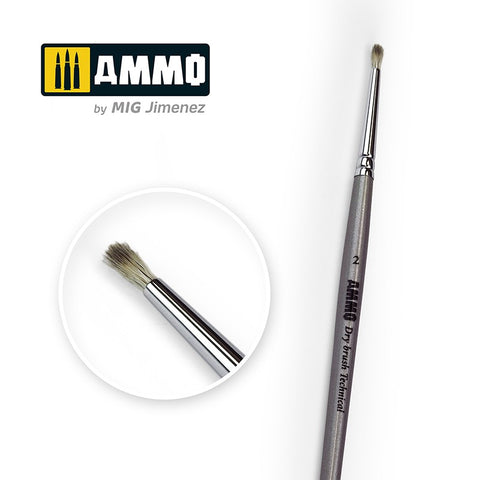 Ammo Mig Jimenez #02 Drybrush Technical Brush - A.MIG8700