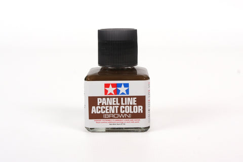 Tamiya Panel Line Accent Color BROWN 40ml jar for plastic models hobby #87132