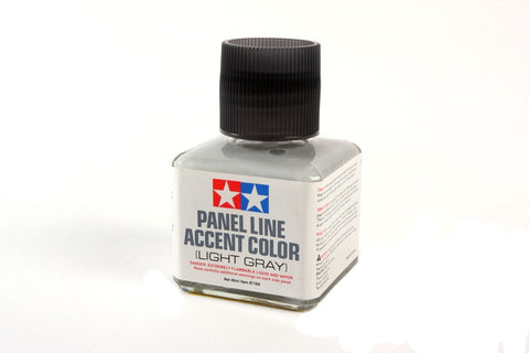 Tamiya Panel Line Accent Color LIGHT GRAY 40ml jar for plastic models #87189