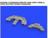 Eduard 1/32 Brassin LööK Fw-190A-5 inst. panel & steel seat belt 634007 Hasegawa