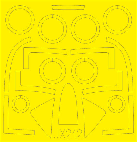 Eduard 1/32 Scale Masks for T-28C by Kitty Hawk - JX212