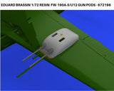 Eduard Brassin 1/72 resin Fw-190A-5/U12 gun pods - 672196