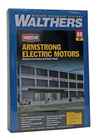 WALTHERS 933-3172 HO Scale Armstrong Electric Motors Background Building Kit