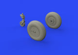 Eduard 1/48 scale Brassin wheels for Ki-61-Id in resin for Tamiya - 648317