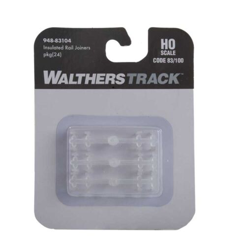 Walthers 948-83104 HO Code 83 or 100 Insulated Rail Joiners - pkg(24) Walthers 948-83104 HO Code 83 or 100 Insulated Rail Joiners - pkg(24)