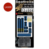 HGW 1/24 Sabelt 6 Point Blue Seatbelts pre-cut for scale speedcars - 124008