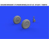 Eduard Brassin 1/72 resin wheels Ki-61-Id - 672201 - Tamiya