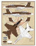 Furball Aero-Design 1/32 decals F/A-18A/A+/B/C Hornets Legacy Bug Bandits 32004
