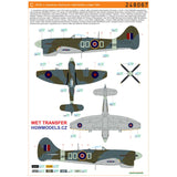 HGW 1/48 Wet Transfers Hawker Tempest Mk.V. Pt1 Markings + Stencils - 248079