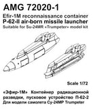 Advanced Modeling 1/72 Efir-1M Reconnaissance Container, P-62-ll Air Born Missile Launcher - AMG72020-1