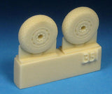 BarracudaCast 1/72 Scale BR72351 Sea Fury Mainwheels - Diamond Tread