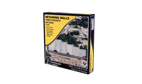 Woodland Scenics HO scale Concrete Retaining Wall - C1258