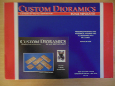 Custom Dioramics 1/35 Scale Urban Sidewalks - CD1108 kit NOS