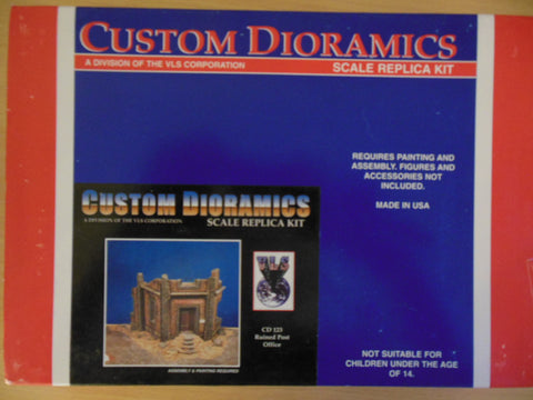 Custom Dioramics 1/35 Scale Ruined Post Office - CD123 kit NOS