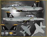 Furball Decals 1/48 Victory Super Hornets - Eight F/A-18Fs options - 48067