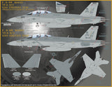 Furball Decals 1/48 Victory Super Hornets - Eight F/A-18Fs options - 48067