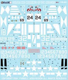 Furball 1/48 decals Colors & Markings of USN F6F-5 Hellcats Pt2 - FDS4824 for Eduard