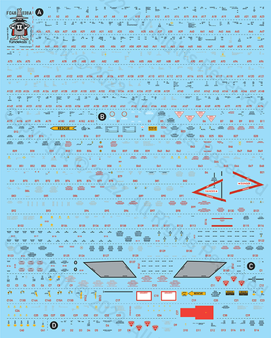 Fundekals 1/48 F4H-1/F-4B/C/D/E/J/RF-4B/C/E McDonnell Douglas Stencil Data - 48038