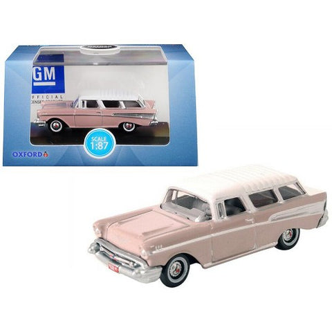 Oxford Diecast Co. #87CN57001 HO Scale Chevrolet Nomad 1957 Dusk Pearl/Imperial Ivory