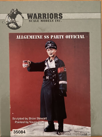 Warriors 1/35 Scale Allgemeine SS Party Official - 1 figure #35084