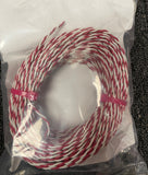NCE #5240248 24 AWG Red/White Twisted Pair 100ft Spool