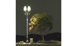 Woodland Scenics JP5648 O Scale Just Plug Street Lights - Double Lamp Post (2)