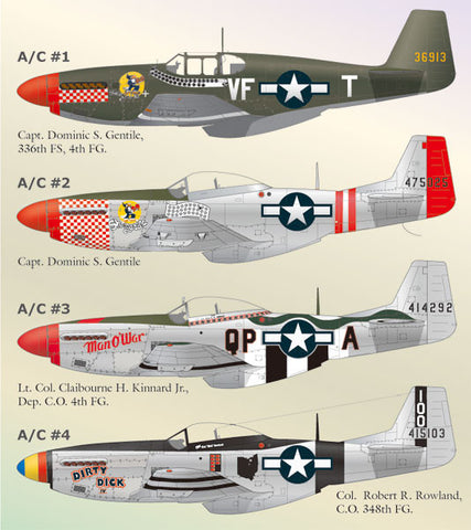 Lifelike 1/48 Decals for North American P-51 Mustang Pt 4 - LLD48048
