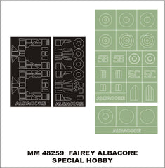 Montex 1/48 masks & markings for Special Hobby kit#48045 Albacore Mk I - MM48259