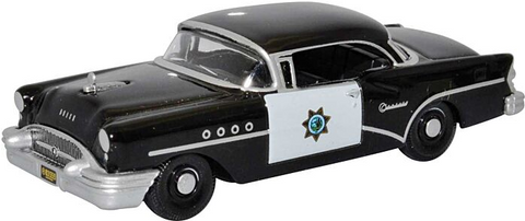 Oxford Diecast Co. HO Scale 1955 Buick Century California Highway Patrol #87BC55003