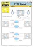 Eduard 1/32 Scale paint mask for PT-13 Kaydet for Roden - JX274