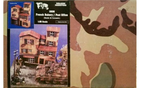 Verlinden 1/35 French Bakery and Post Office Front Section Facade WWII 1606 - NOS