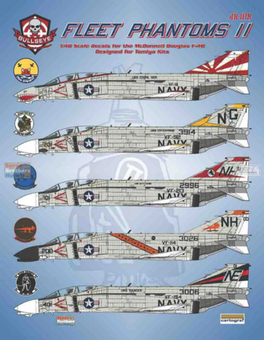 Bullseye Model Aviation 1/48 Decals F-4B Fleet Phantoms II - 48018