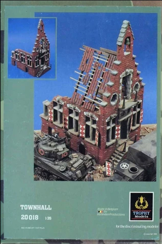 Trophy Models 20018 1/35 Scale Ruined Townhall - NOS -  Verlinden 1569