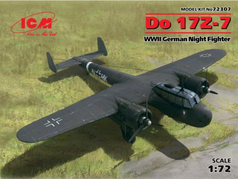 ICM 1/72 scale DO 17Z-7 WWII German Night Fighter - kit 72307