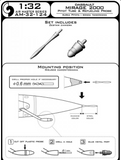 Master Model 1/32 scale Dassault Mirage 2000 - Pitot Tube and Refueling Probe - AM32-124