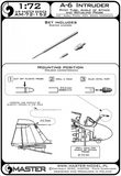 Master Model 1/72 Scale A-6 Intruder Pitot Tube, AOA & Refuelling Probe - AM72-152