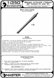 Master Model 1/350 Scale British 4.7"/45 (120mm) QF Marks IX and XII (8pcs) - SM350-078