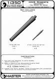 Master Model 1/350 Scale HMS Roberts armament, 10 barrel pcs - SM350-080