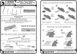 Master Model 1/350 HMS Cornwall, HMS Kent Armament Barrels for Trumpeter - SM350-109