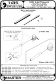 Master Model 1/35 Scale M3 Lee/Grant and M6 gun barrels for Takom kit - GM35030