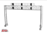 BLMA Models #4025 HO Modern Triple Track Signal Bridge w/6 Heads LED 3-Aspect